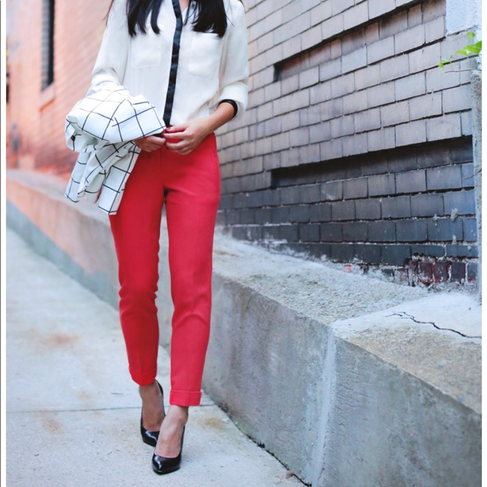 Banana republic red Martin fit slacks